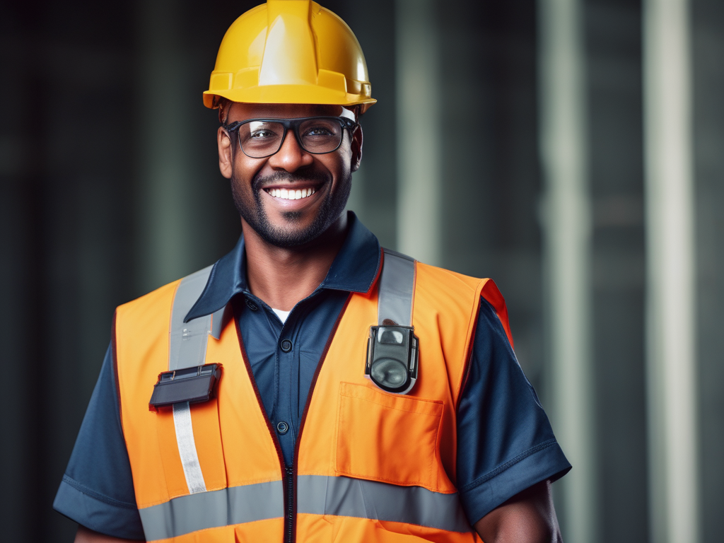 African American male electrician